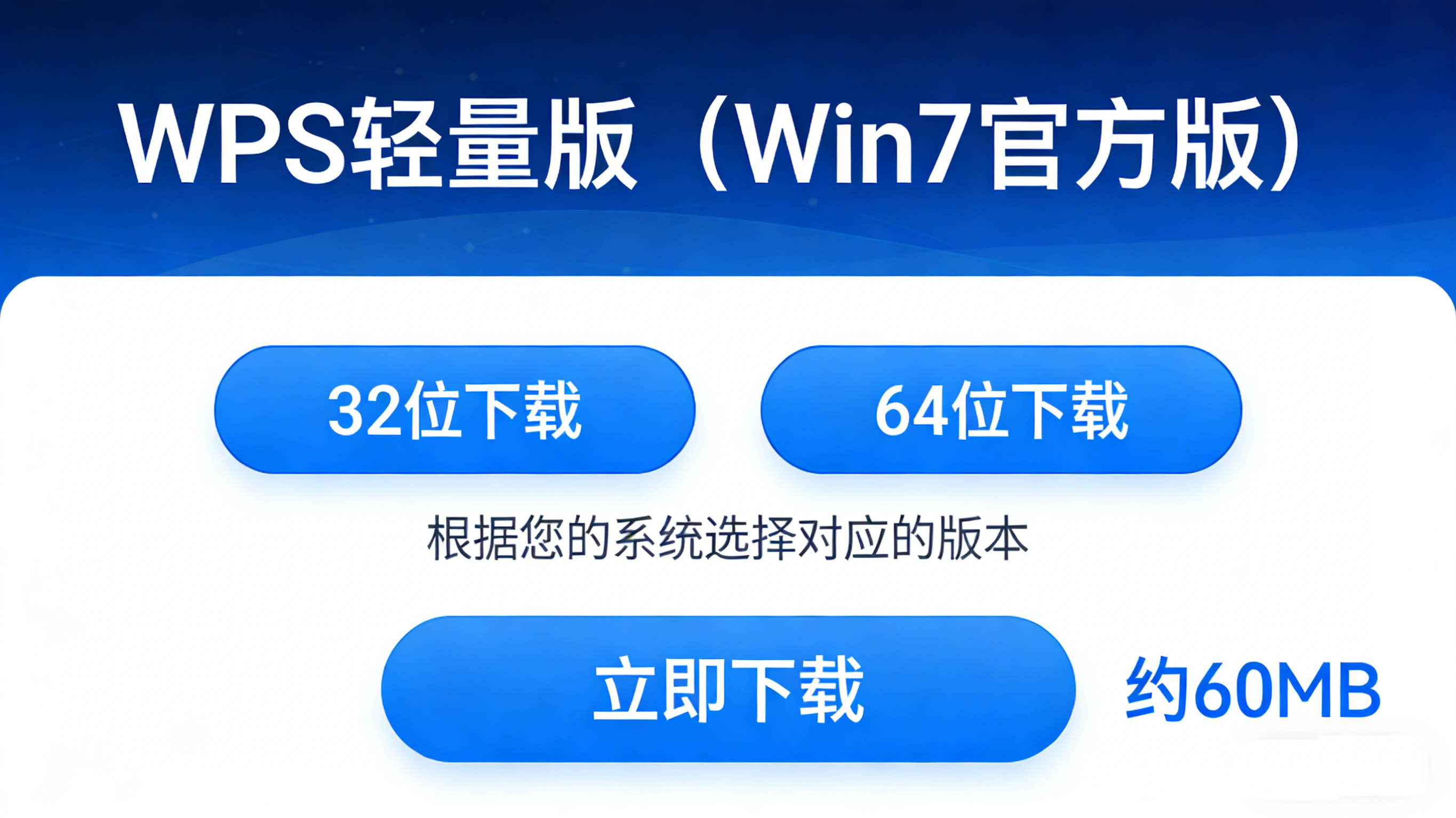 WPS 轻量版 Win7 下载 官方正版：32/64 位适配 + 无广告安装指南插图